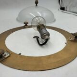 Holophane glass ceiling light