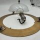 Holophane glass ceiling light