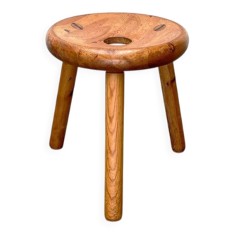 Mid-century pine sauna stool by Bertel Gardberg for Artek, 1950s.