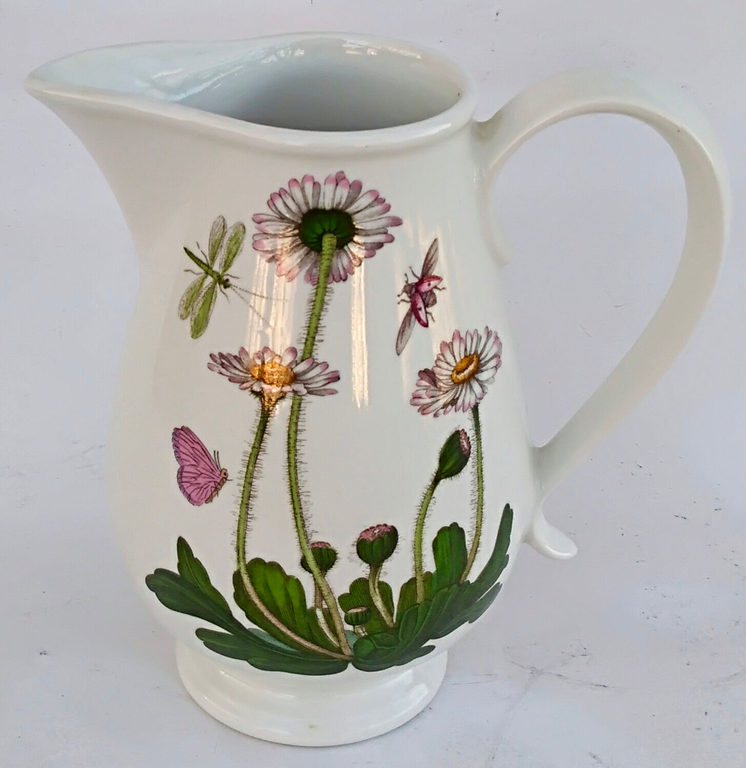 pitcher earthenware Portmeirion made in England décor Botanic Garden