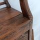 Fauteuil coffre bois rustique