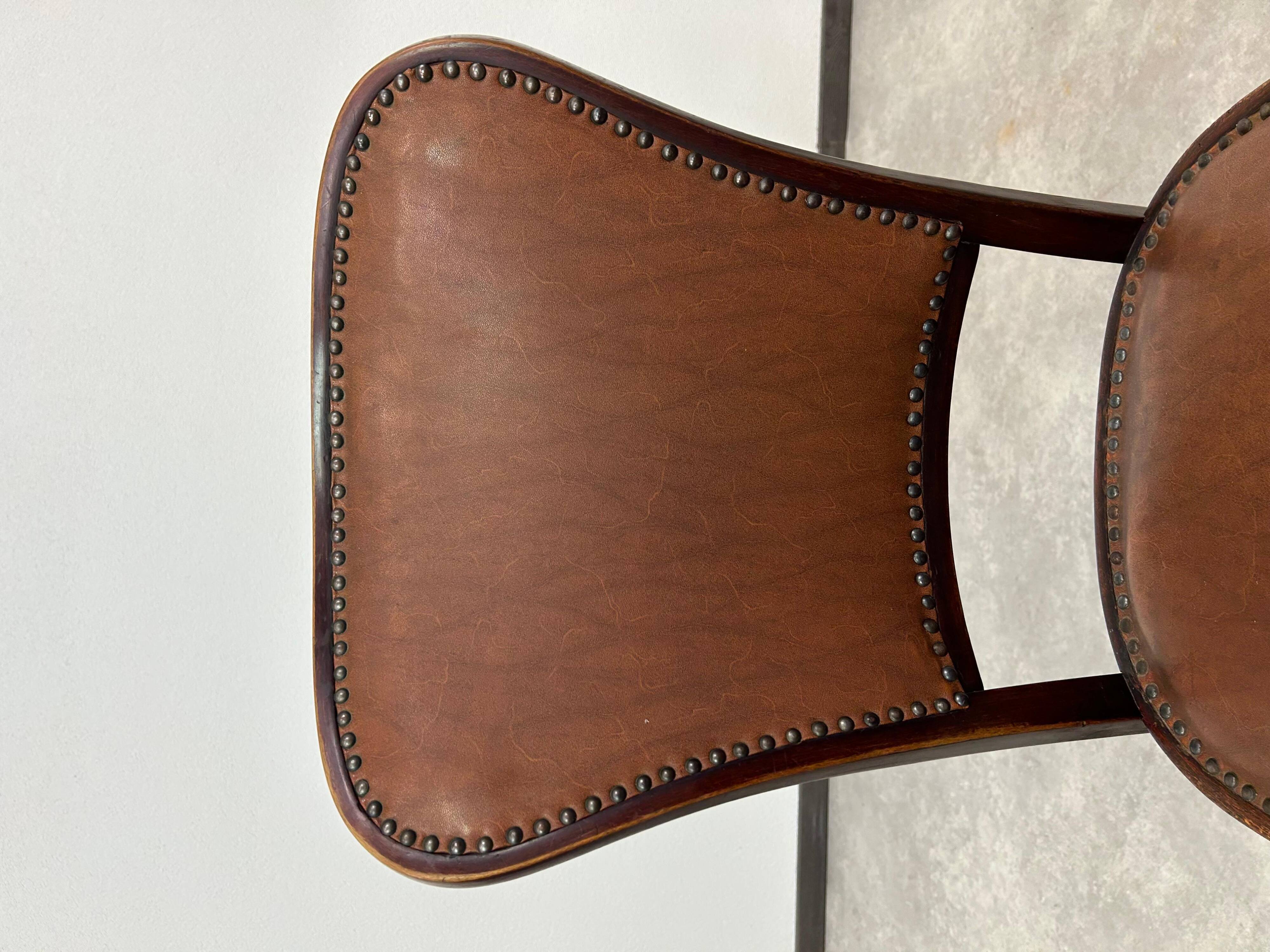 Set of 3 dining chairs by Gustav Siegel for J&J Kohn