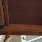 Varnished wooden table from the 1960s.