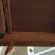 Varnished wooden table from the 1960s.