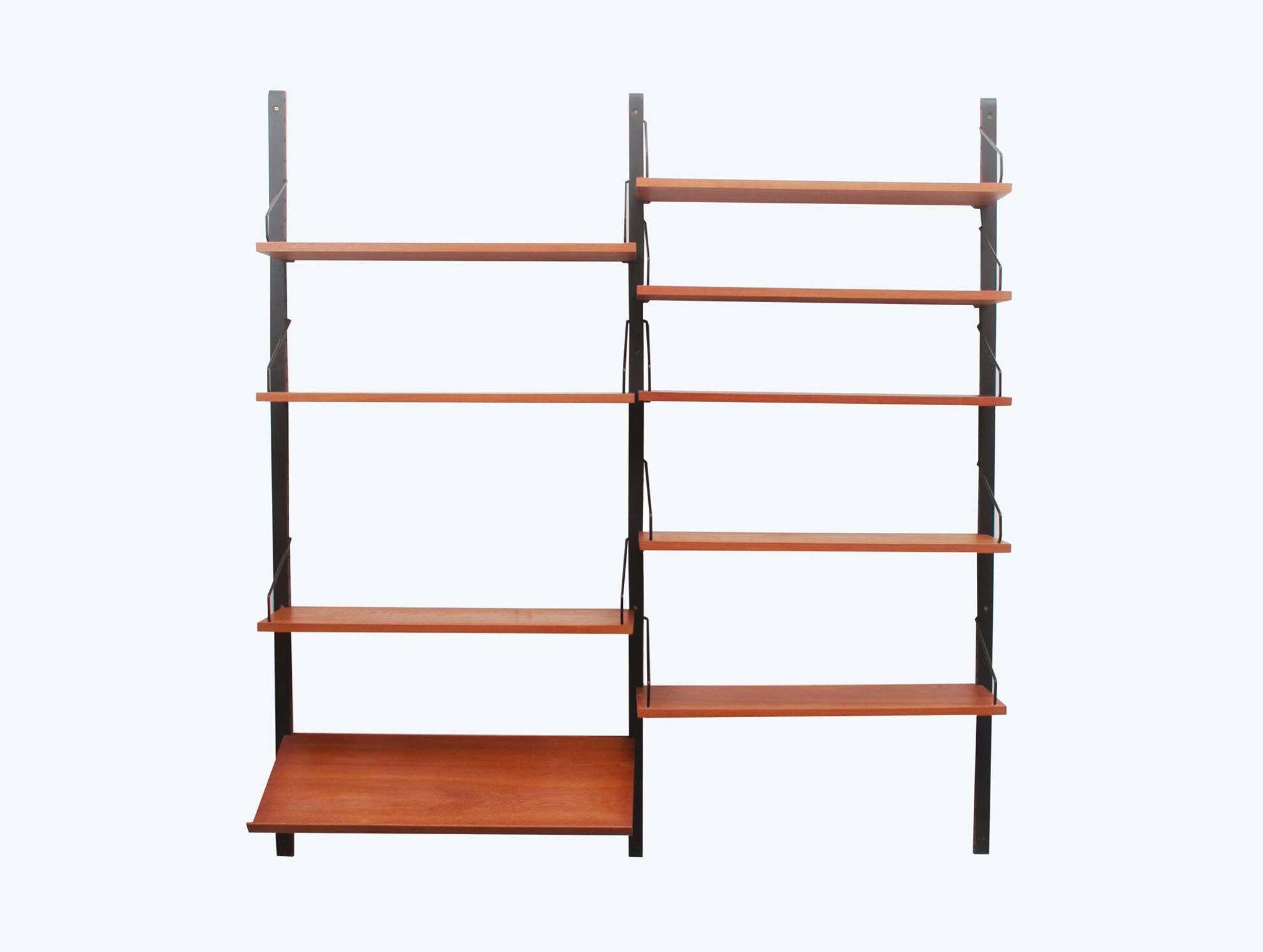 1960s wall unit in teak, Poul Cadovius