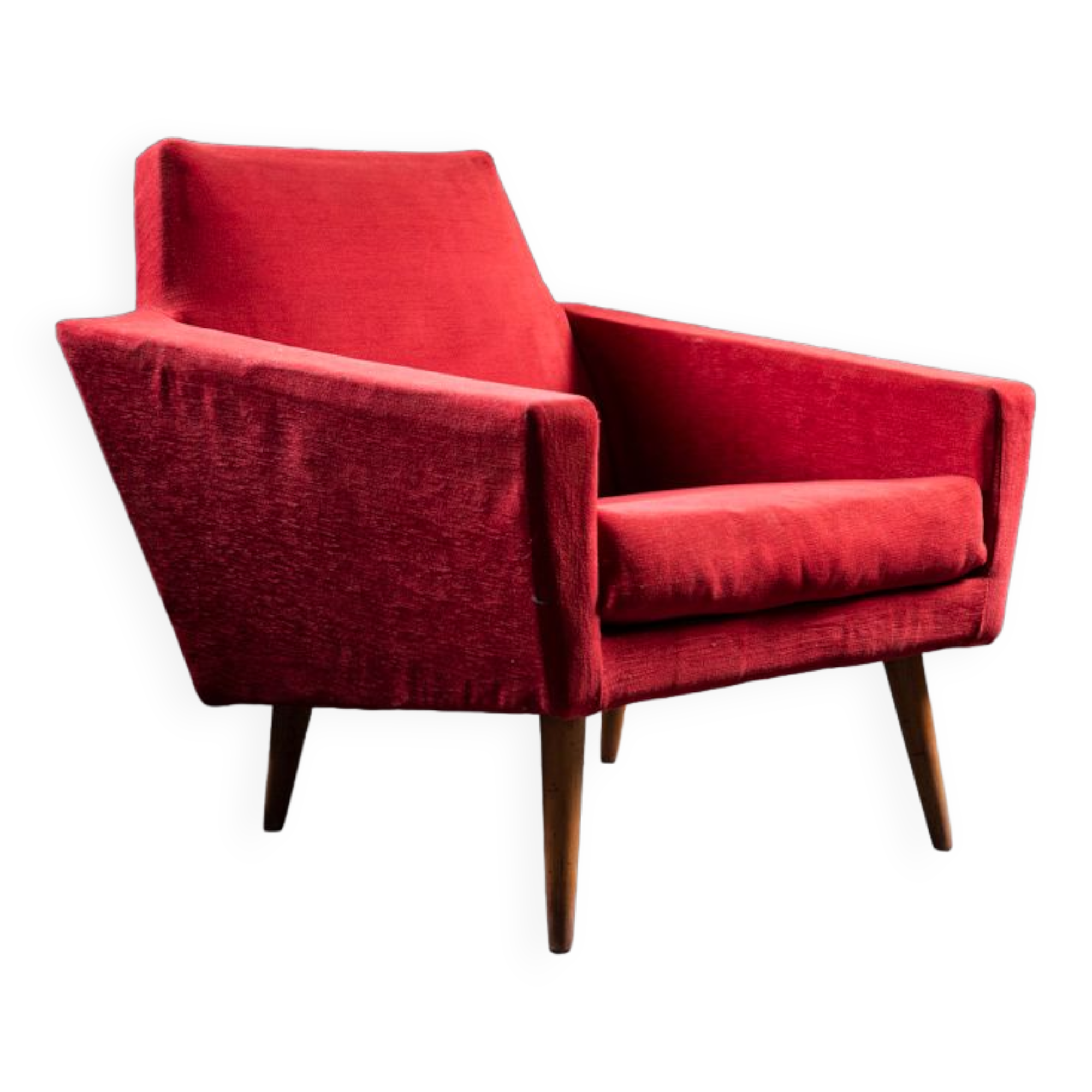 Armchair 1960s red