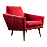 Armchair 1960s red