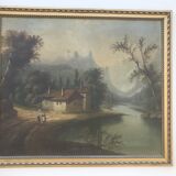 Trumeau with landscape
