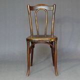 Bistro chair by fischel n°103 circa 1915 wooden seat