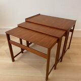 Scandinavian teak nesting tables
