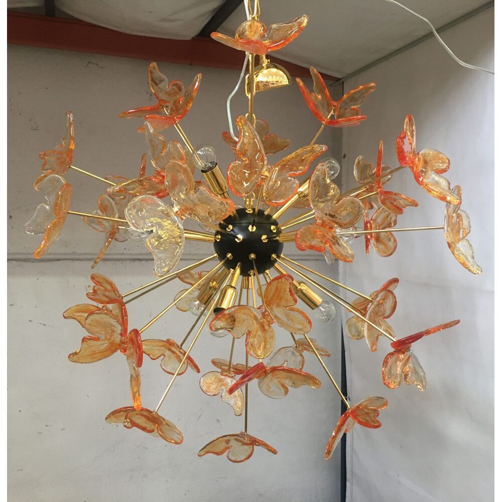 Sputnik Murano glass chandelier