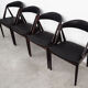 Lot de 4 chaises en palissandre, design danois, années 1970, Kai Kristiansen