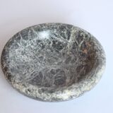 Black marble vide poche trinket bowl, Belgium 1960s.