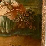 Trumeau de style Louis XV en bois sculpté XIX siècle