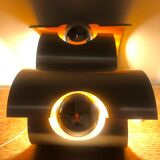 Pair of vintage sconces design space age