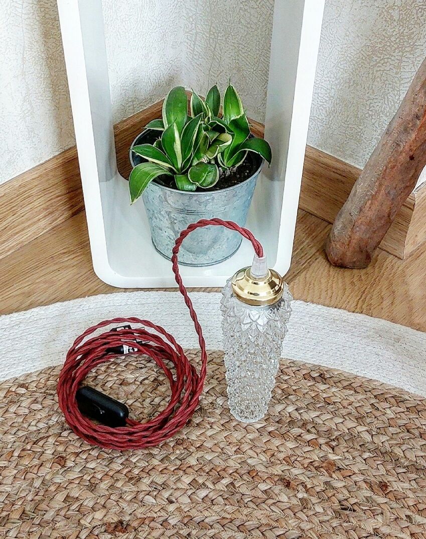 Vintage tube ball driver chiseled glass