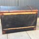 Remarkable and imposing old carriage trunk renovated