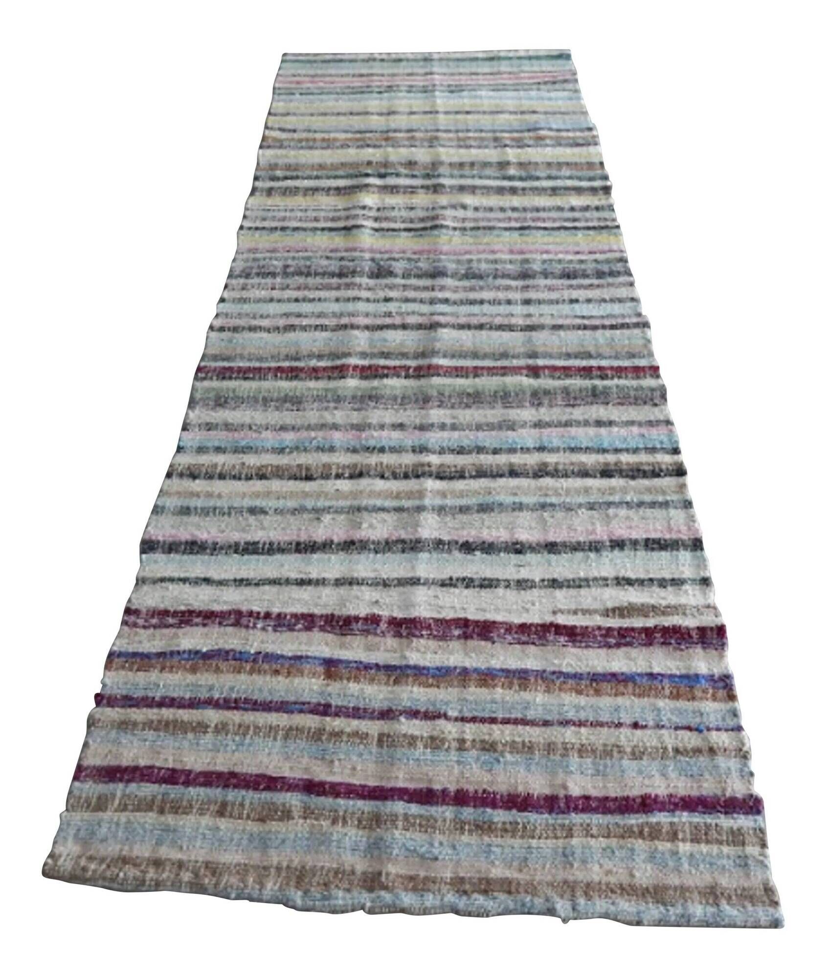Vintage Turkish hallway rug 117x327 cm