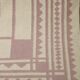 Carpet geometric design pastel colors pink and off-white year 70/80.