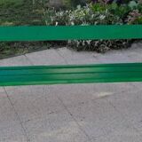 Grand banc de jardin bois et fonte l 224 cm