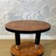 Art Deco side table with walnut burl veneer, France, 1930s.