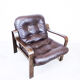 Armchair brown leather, 1970