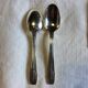12 mocha spoons, silver metal