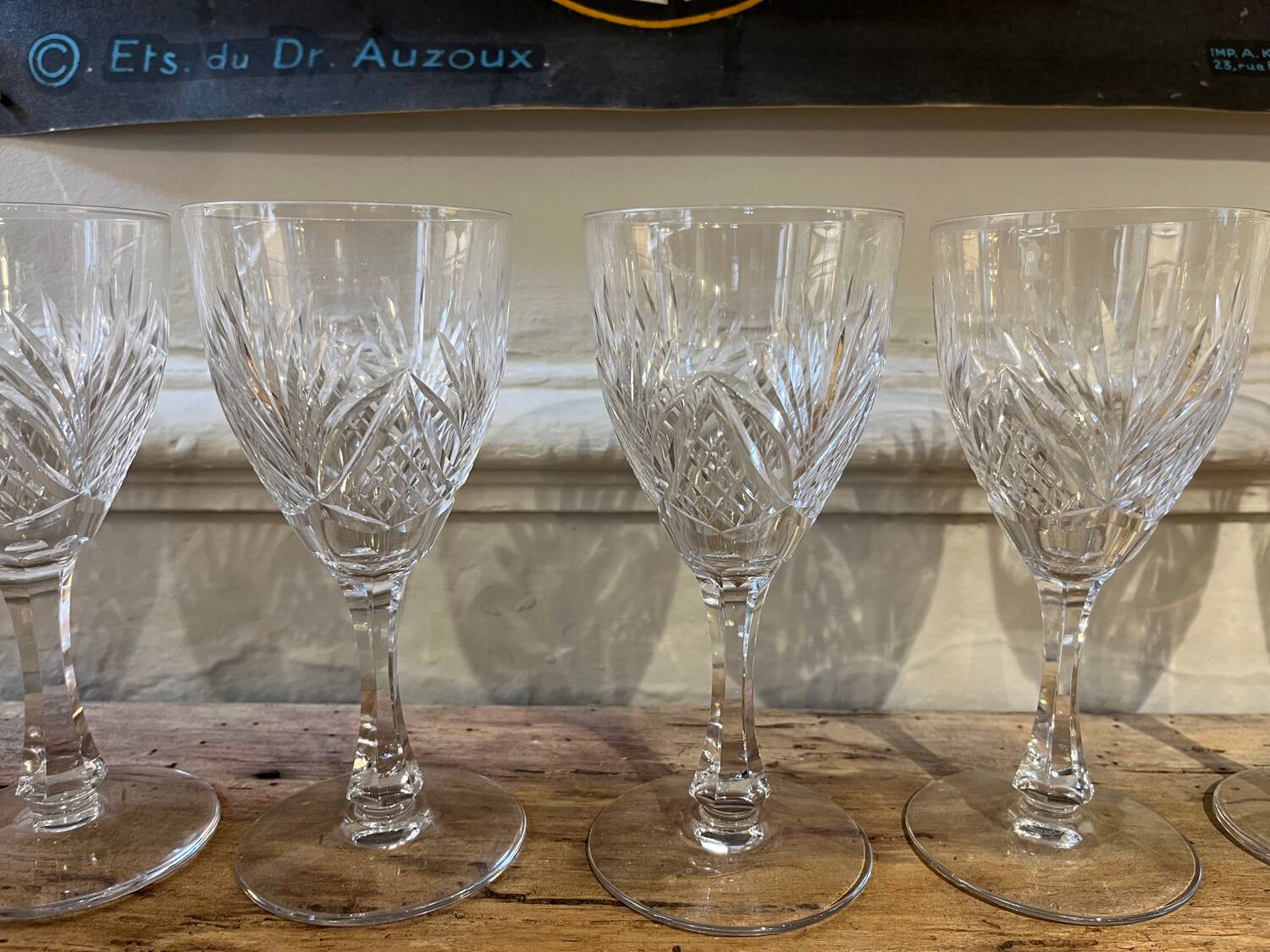 Beau lot de verres en cristal de Saint Louis