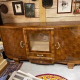 Art Deco sideboard buffet, walnut veneer, 30/40 mm thick