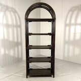 Large dark rattan rack display 1970’s