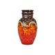 Flamed Fat Lava Vase West Germany Bay Red Orange 98-17