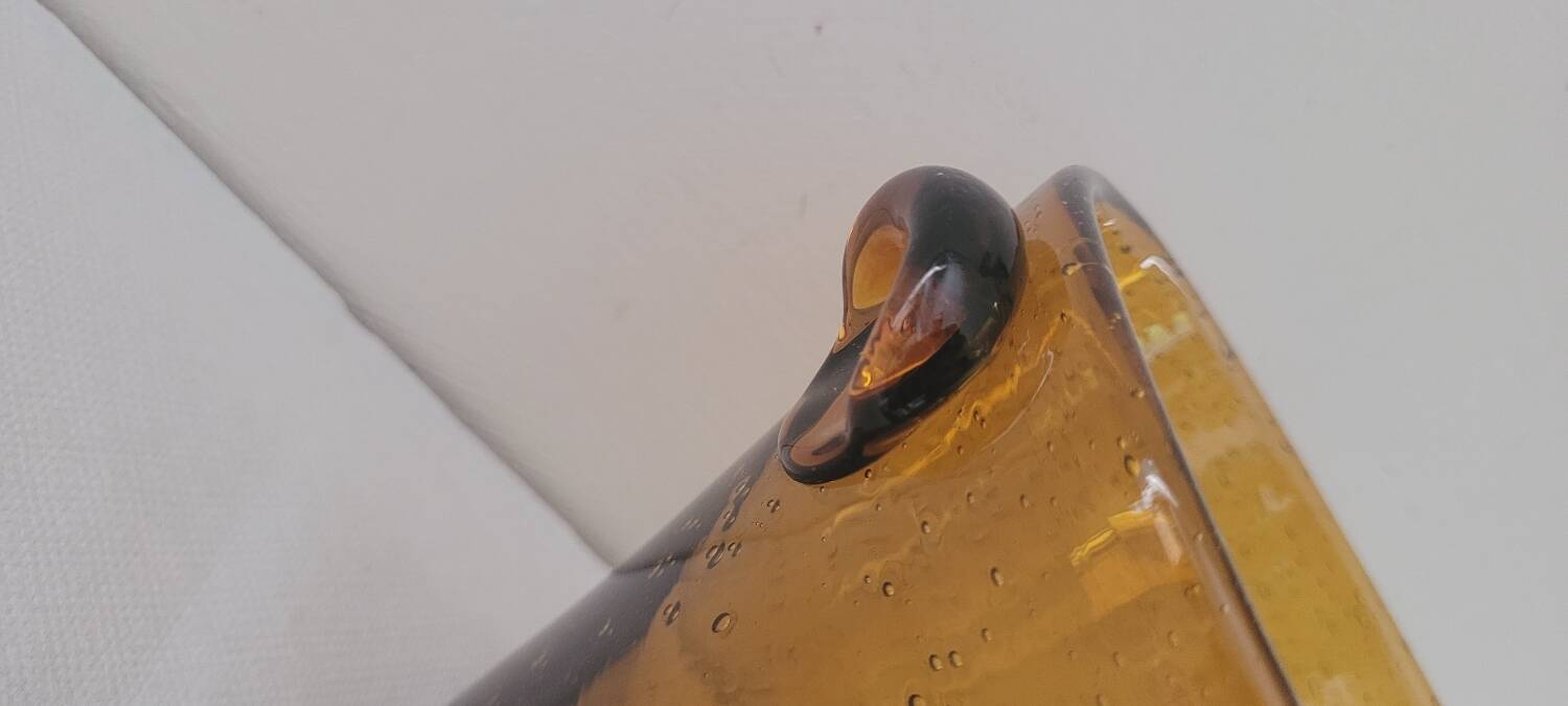 80's mouth blown ice bucket