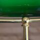 Lampe de banquier socle en marbre vert