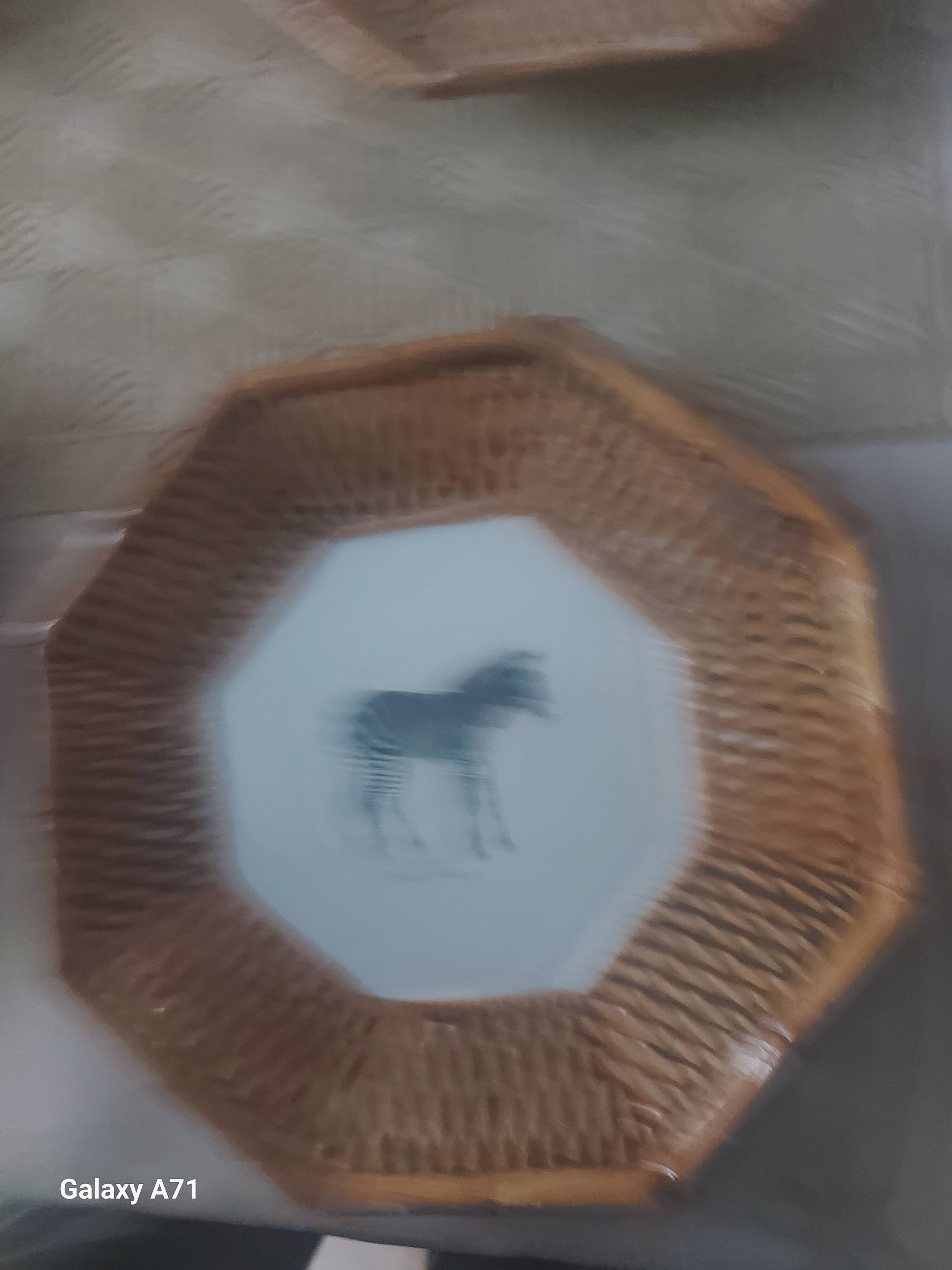 Lot de 8 assiettes de la savane