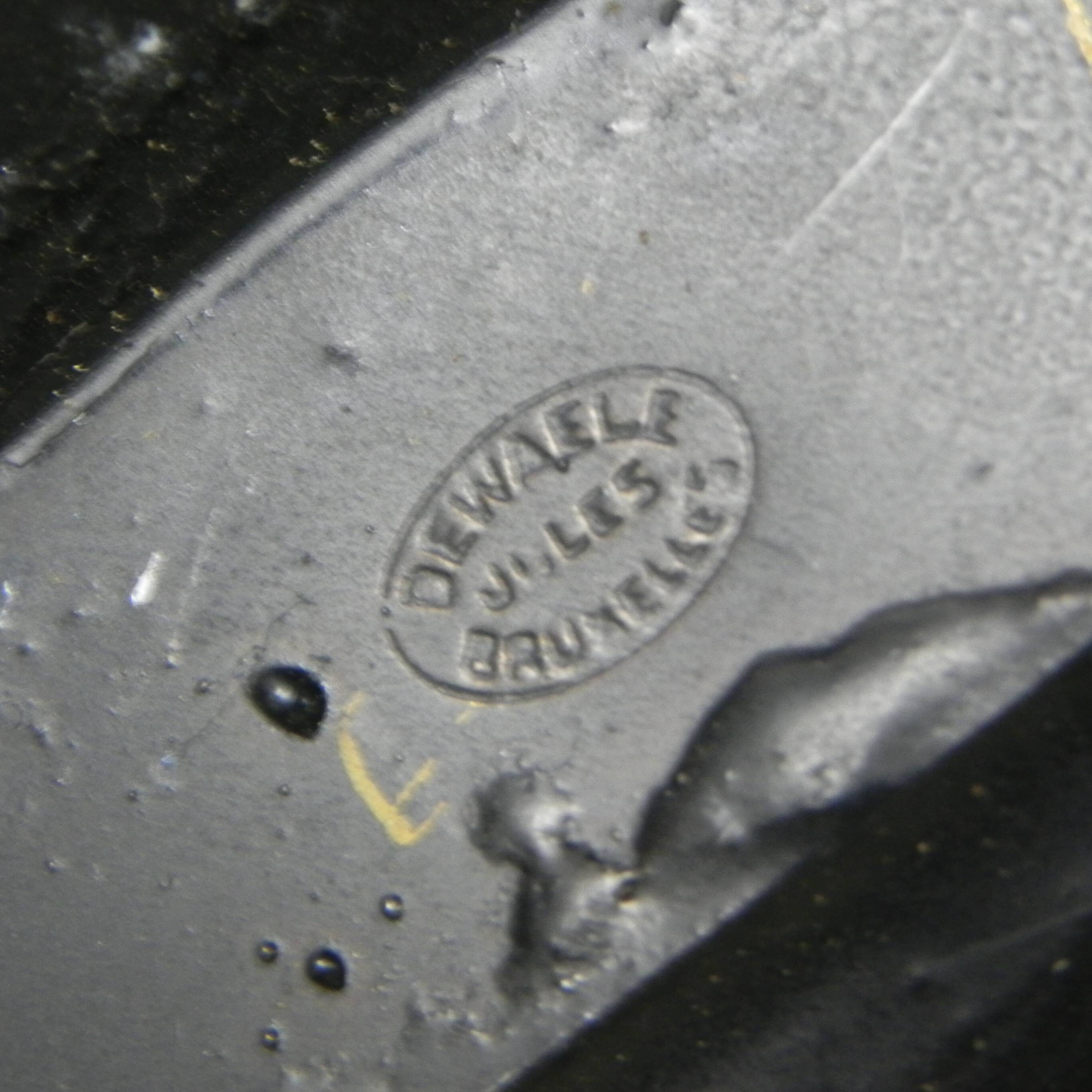 Standing chrome lamp in Art Deco style, Jules Dewaele Brussels, 1950