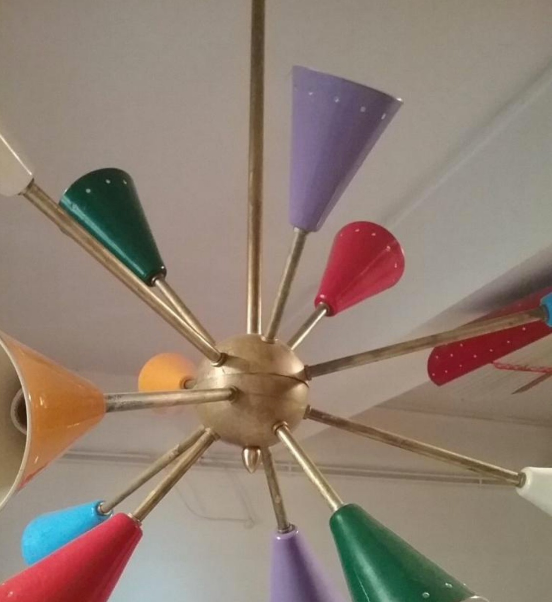 Chandelier in the style of the Italian creations of the 50's