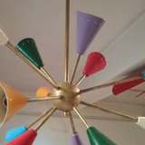 Chandelier in the style of the Italian creations of the 50's