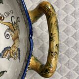 Melonniere in fine polychrome earthenware from Gien with Italian Renaissance decor