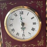 Old alarm clock to go back year 60 blessing west Germany in wood and metal