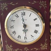 Old alarm clock to go back year 60 blessing west Germany in wood and metal