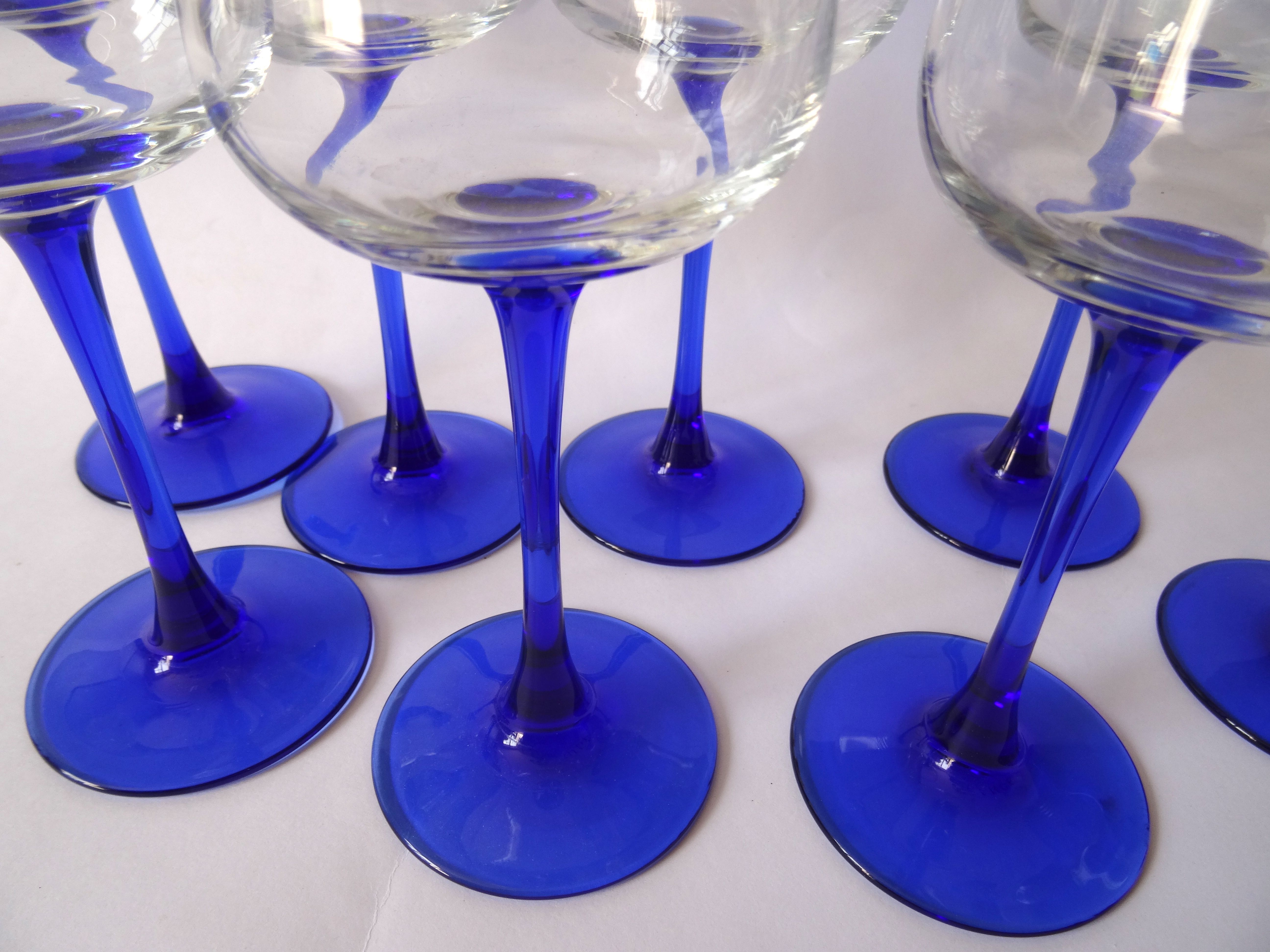 Blue balloon foot glasses
