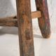 Ancien tabouret patiné bleu ciel (c.1900)