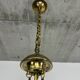 Brass Jugendstil chandelier by Koloman Moser