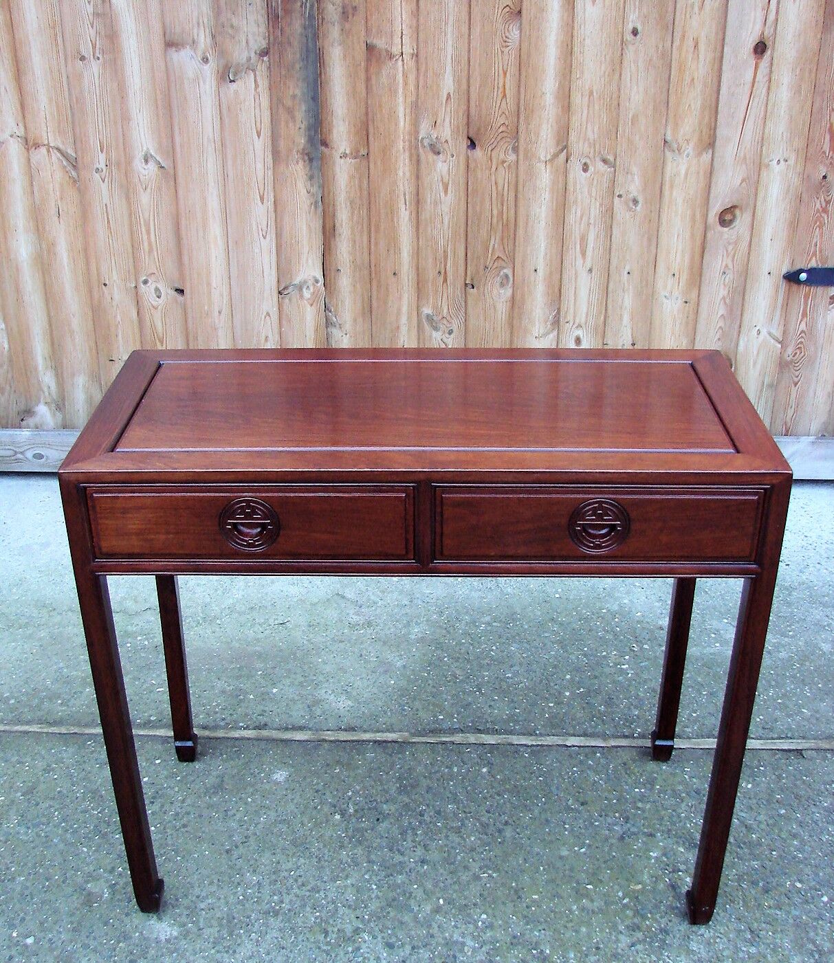 Mahogany console, 1970s