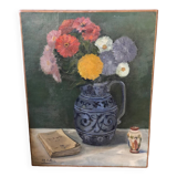 Ancien tableau à l’huile nature morte