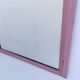 Miroir metal rose 18x25cm