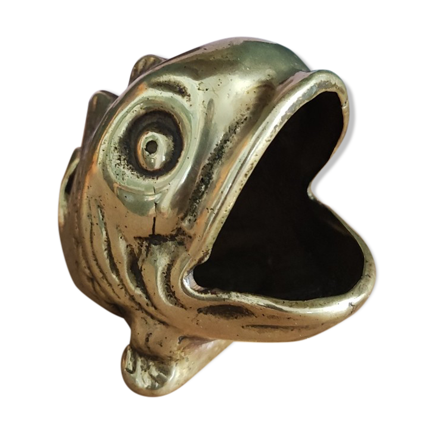 Ashtray bronze fish England