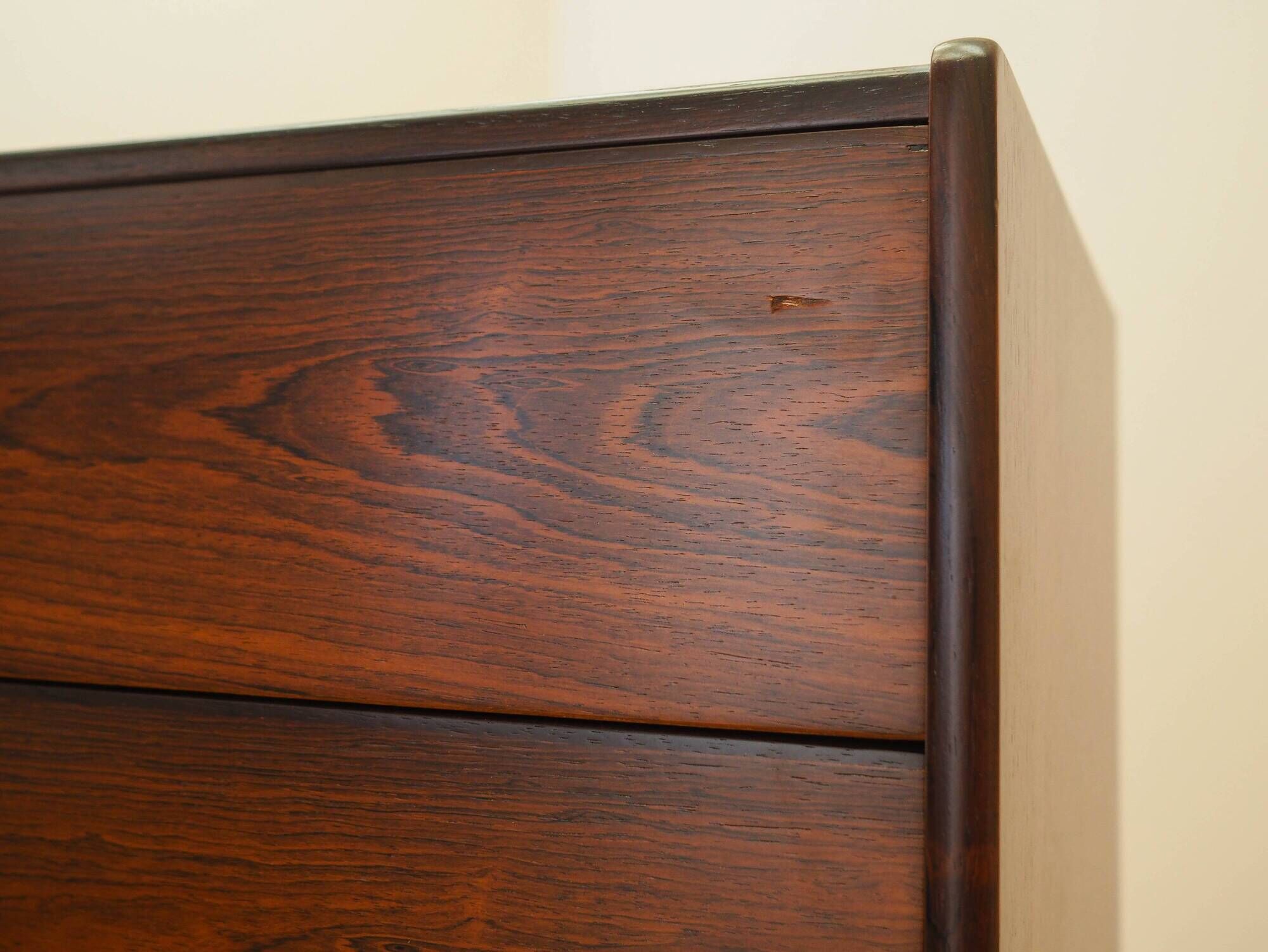 Rosewood chest of drawers, Danish design, 1970s, made in Denmark