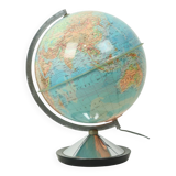 Lampe globe terrestre imprimé en Italie par GDP, 1967