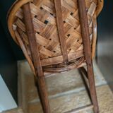 Rattan high chair